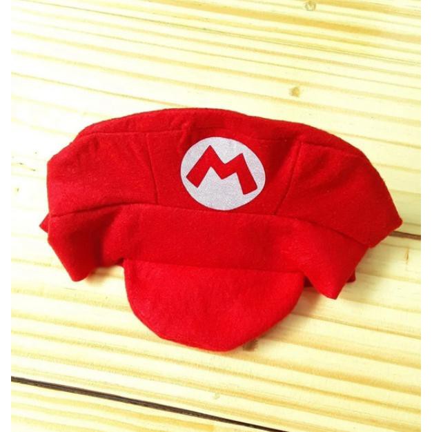 Boina Mário Bros Bebê Boina Personalizado Mesversario