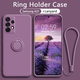 Capa Samsung A13 A23 A33 A53 A73 De Silicone Líquido Com Suporte Anel Magnético Para Case em Oferta na Shopee