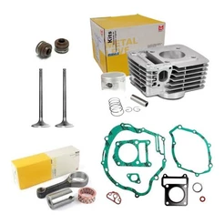 Kit Motor Completo Xtz 125 Factor 125 Ybr 125 Biela Válvulas