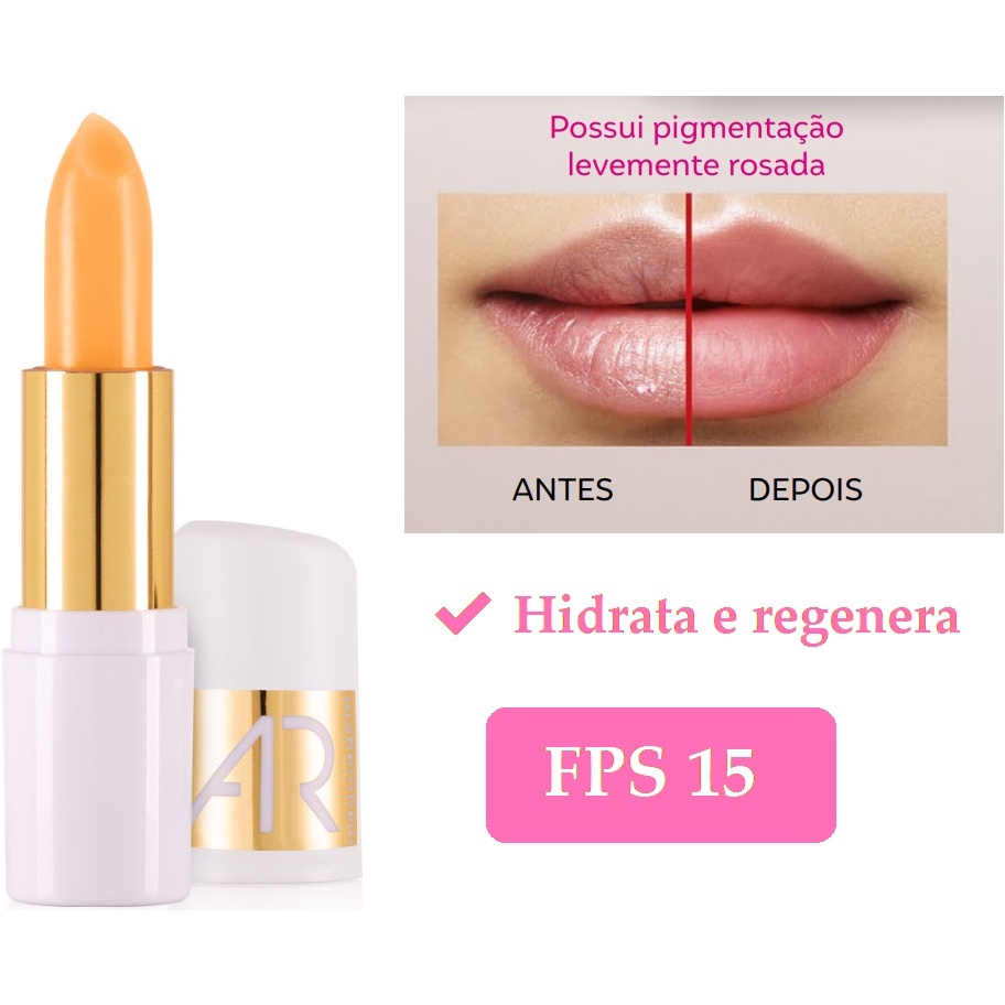 Balm Labial Ultra Regenerador  FPS 15 AR Maquiagem  - Abelha Rainha 3,5g