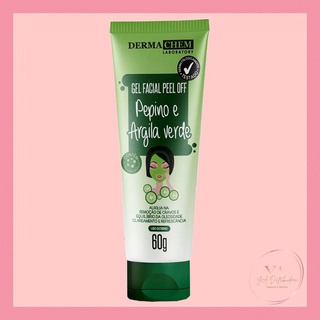 Gel Facial Peel Off Pepino e Argila Verde Dermachem 60g