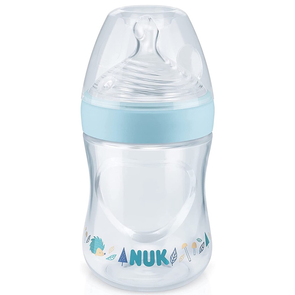 Mamadeira Anticólica Essence Smart Flow 150ml NUK - Azul - Mom & Baby