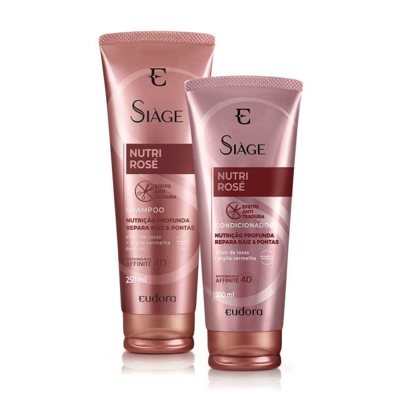 Kit Siage Nutri Rose 4D Shampoo + Condicionador - Eudora
