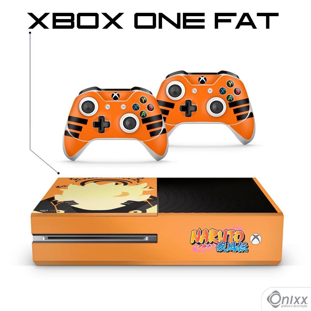 Skin XBOX ONE FAT Adesiva Naruto Uzumaki Minimalist