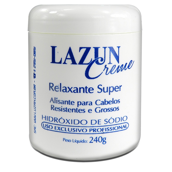 Creme de Cabelo Super Relaxamento Lazun 240g. em Oferta na Shopee