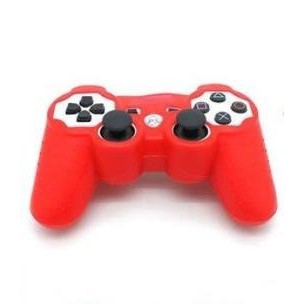 ÚLTIMAS! Capa Case Protetora de Silicone para Controle Playstation 3 e 2 Ps3 Ps2 Vermelha Exclusiva