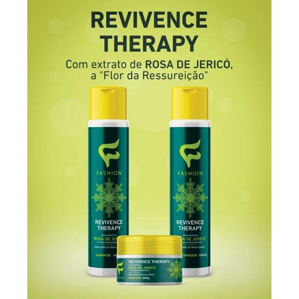 Kit Capilar Rosa de Jericó Revivence Therapy Fashion Cosméticos - Shampoo,  Condicionador e Máscara | Shopee Brasil