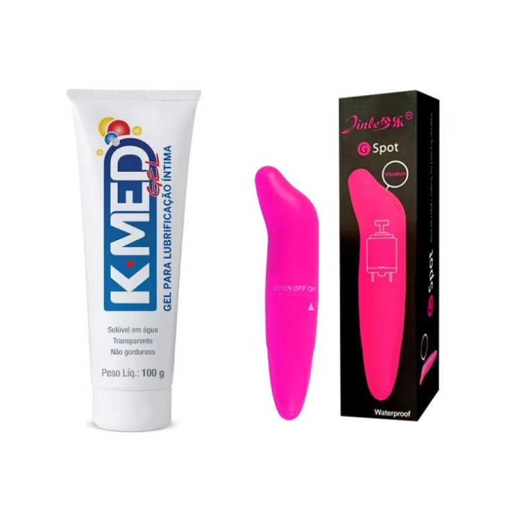 Kit Gel Lubrificante Kmed 100g Vibrador Liso Ponto G Golfinho Shopee Brasil 3428