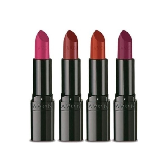 Batom Ultramatte Avon Várias Cores Rosa, Malva, Rosado, Rosa Magenta e Vermelho mais Vermelho  3,6g cada Maquiagem
