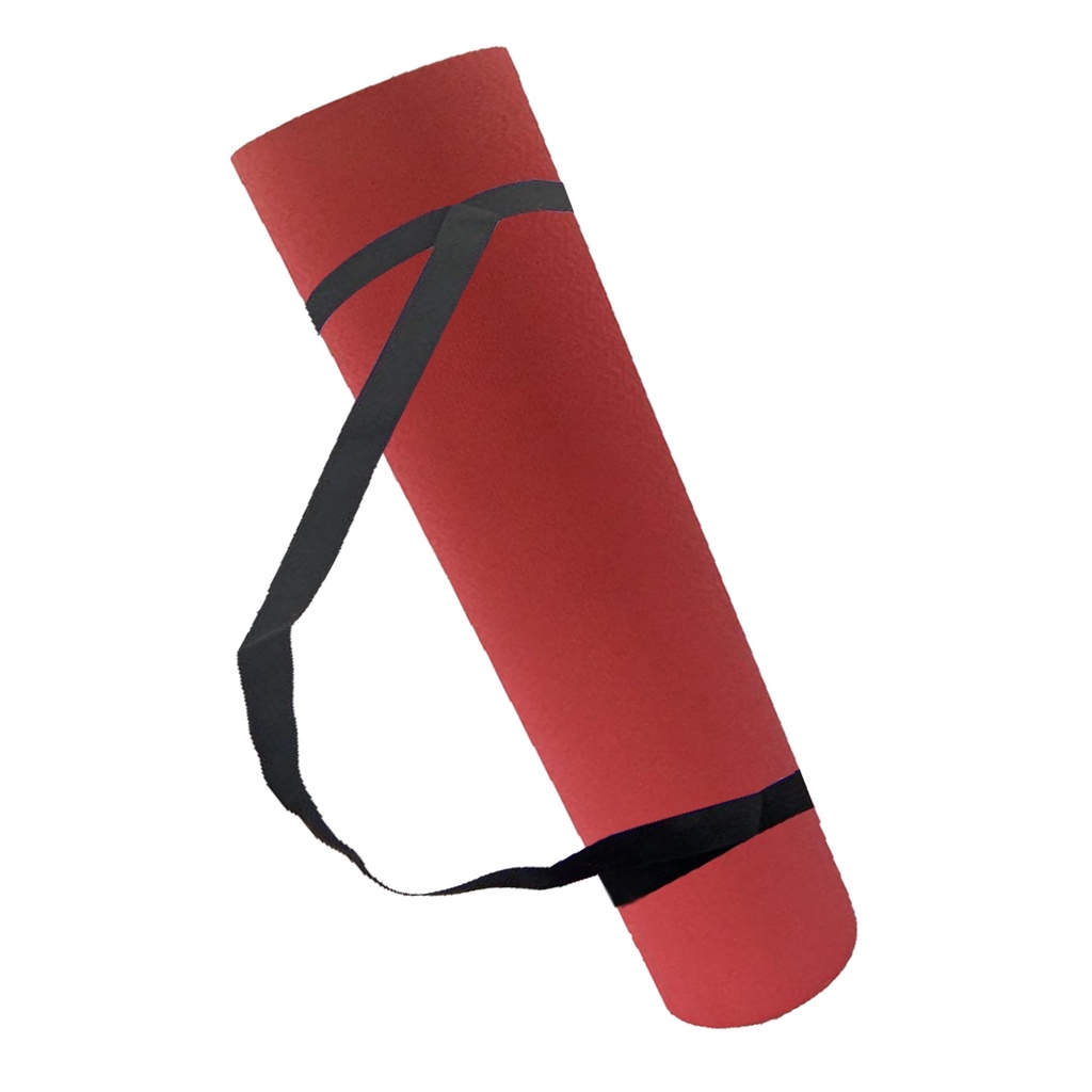 Tapete Colchonete para Yoga 5mm com Alça 170x60cm Rythmoon Vermelho