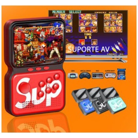 Video Game Mini Game Portatil 900 Jogos Sup 2 Tela 3 LCD LT-8207