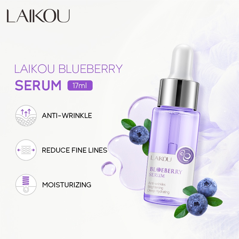LAIKOU Blueberry Essência Facial Antirrugas/Cuidados Com 17ml - Beauty