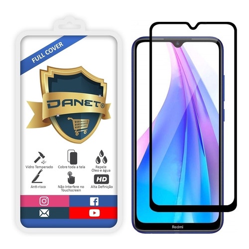 Película De Vidro Full Cover 3d Xiaomi Redmi Note 8t 6.3 Top