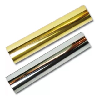 Foil Tecido Metais Velas Unhas Utensílios Transfer Prata e / Ou Ouro Rolo 2m X 30cm Largura
