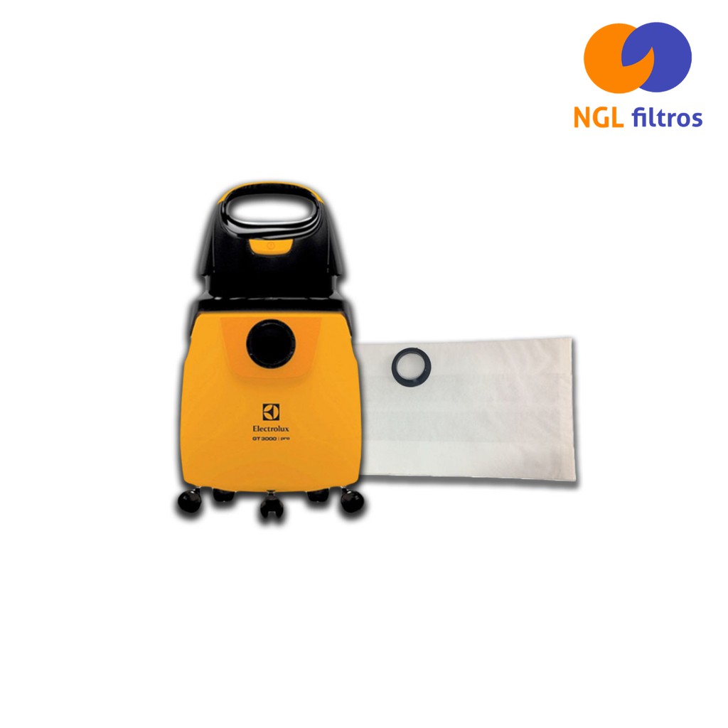 3 Sacos Descartáveis Compatíveis Para Aspirador de Pó Electrolux GT 30N (Bocal de Encaixe de 4,5 cm)