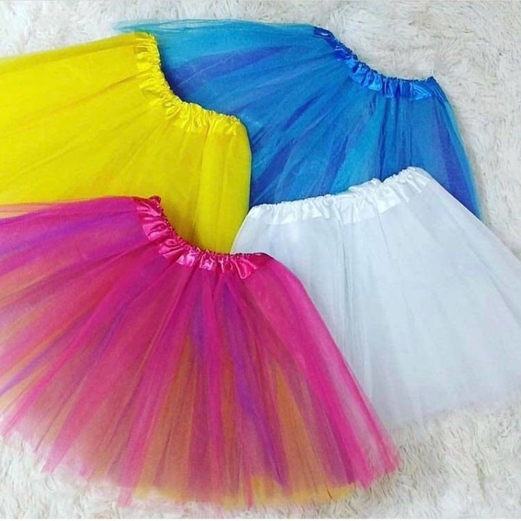 Saia Tule Tutu Bailarina Carnaval | Shopee Brasil