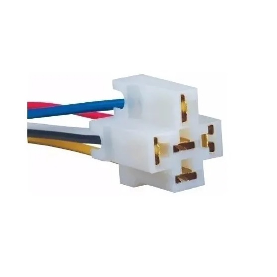 Conector Chicote Cabo Plug Porta Relé 5 Vias 5 Fios