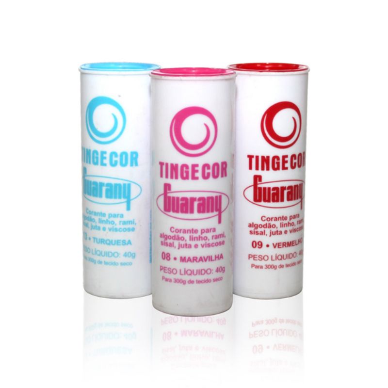 Tingecor Corante para Tecido / Algodão / Linho 40g - Guarany em Oferta na Shopee