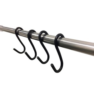 KIT 10 und. Conj. Ganchos De Cozinha Barra Utensílios Suporte Panela Talher