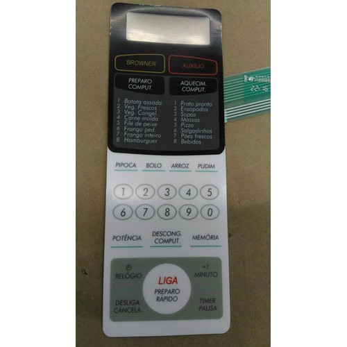 Membrana Teclado  Microondas Sharp Rb 4b26 RB4B26