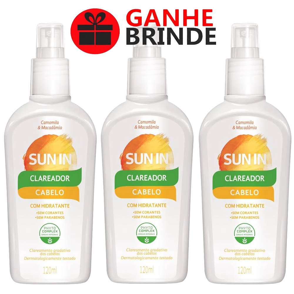 Phytoervas Kit Sun In Clareador de Cabelos - 3 unidades | Shopee Brasil