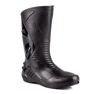 Bota Motosafe Preto 100% Impermeável Antiderrapante e Flexível