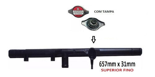 Caixa Radiador Corolla 93/01 Fino Antigo Superior Com Tampa