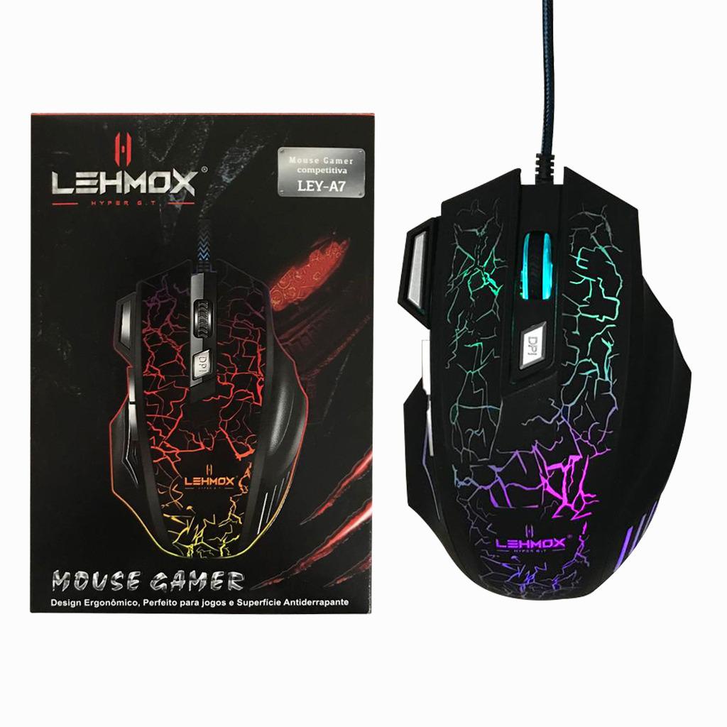 Mouse Gamer Para Jogos Evolut Rayden Eg-104 Led Rgb 2400 Dpi Usb 6 ...