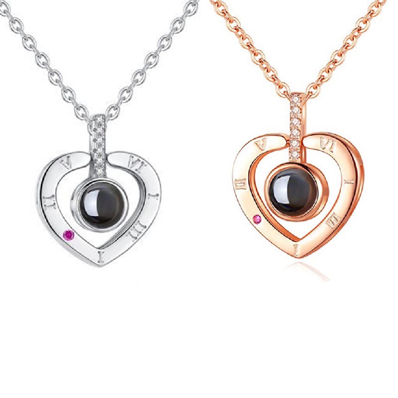 Colar Feminino com Projeção Eu Te Amo Presente Romântico