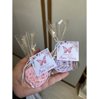 kit chaveiro coração fio de malha com tag e embalagem em Oferta na Shopee