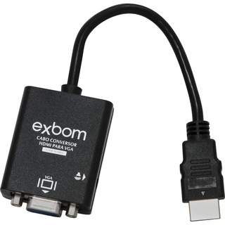 Cabo Conversor HDMI p/ VGA Exbom - CC-HV100