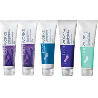 Creme Hidratante para Pés ou Esfoliante Pés Foot Works 80g cada Avon
