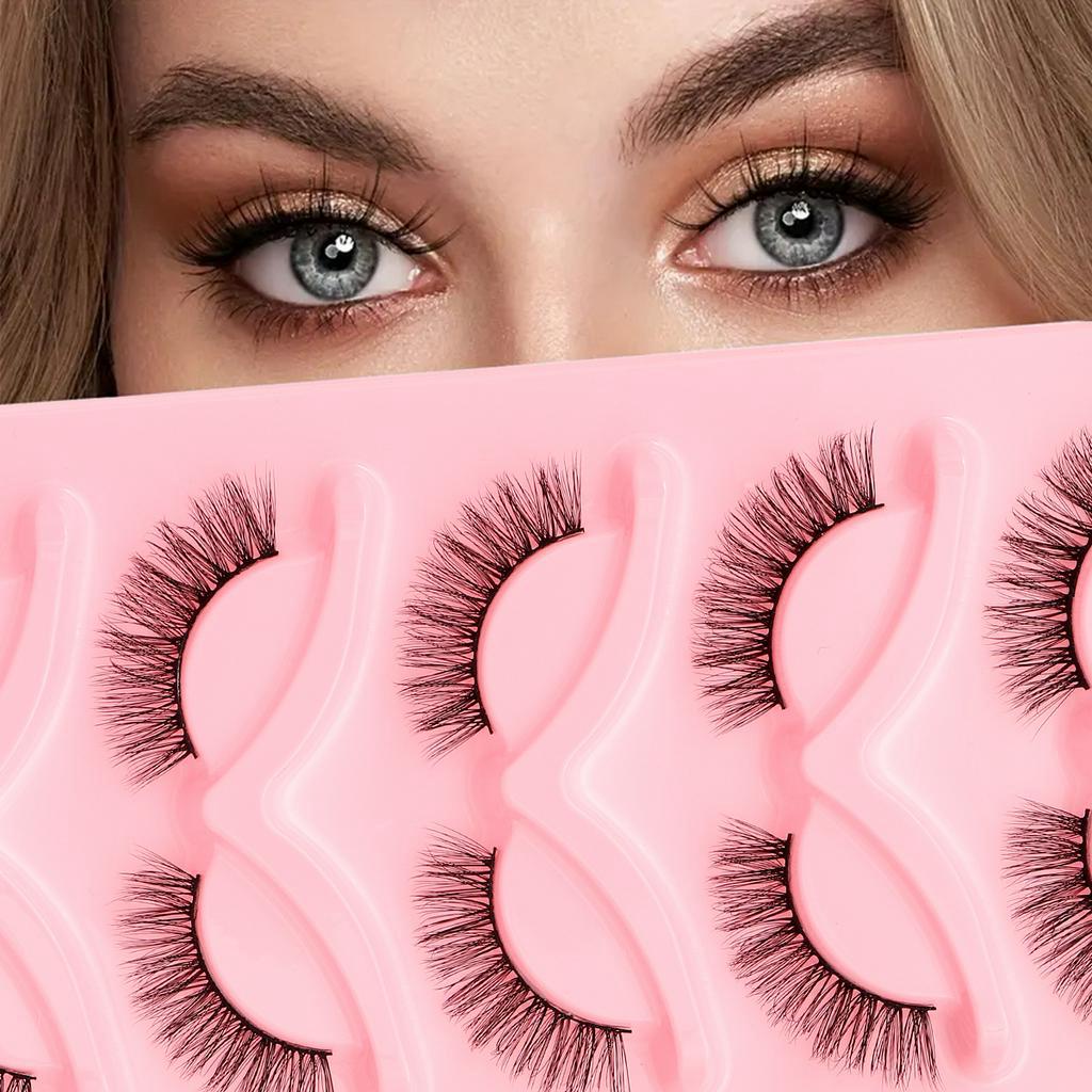 3d Cílios Falsos Cílios Falsos Estilo Cruz Europeu Americano Reutilizáveis, Cílios Espessos de Mink Women Eyelashes