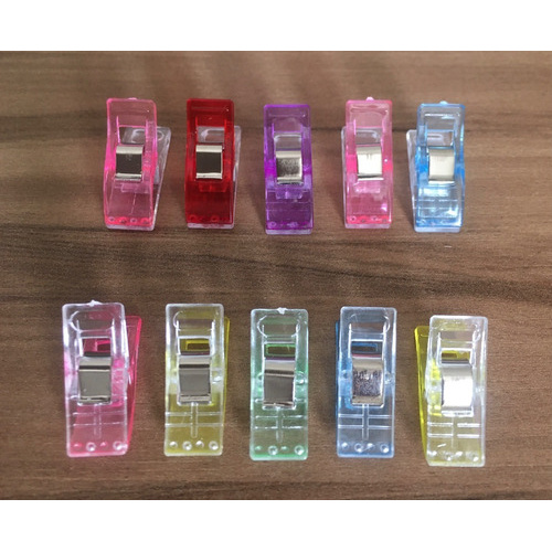 10 Prendedor Wonder Clips Coloridos P/ Patchwork Artesanato