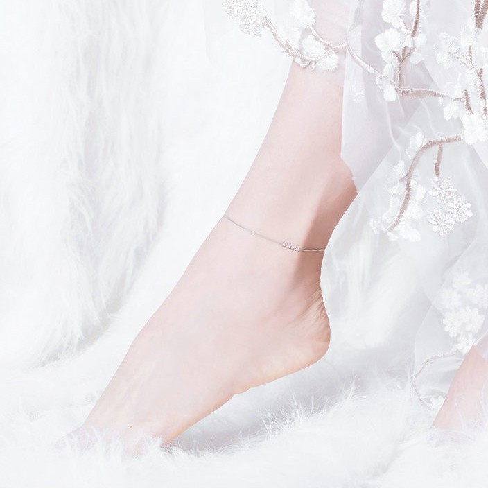 Bamoer Tornozeleira Feminina De Prata 925 SCT007 em Oferta na Shopee