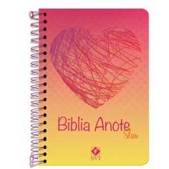 Bíblia Anote | NVT Slim Capa Dura | Coração | Espiral