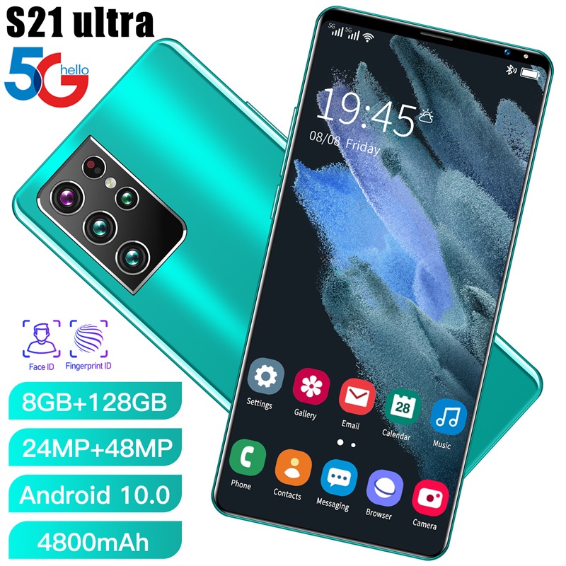 Celular S21Ultra 5.5 Polegadas Android11 Fone 5G Smartphone