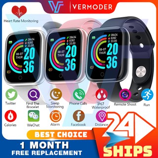 Y68 relógio SmartWatch Bluetooth À Prova D