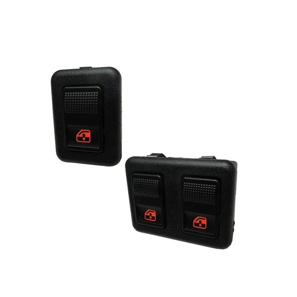 Par Botão Vidro Elétrico Santana 86/97 C/ Moldura Led AMBAR - VW0161  / VW0162 em Oferta na Shopee