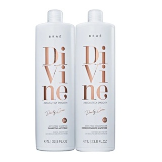 Kit Braé Divine Duo Anfrizz Shampoo E Condicionador - 2x1000ml em Oferta na Shopee