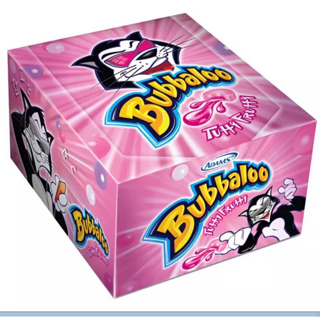 Chiclete Bubbaloo com Recheio Tutti Frutti 300g  C/ 60 Unidades