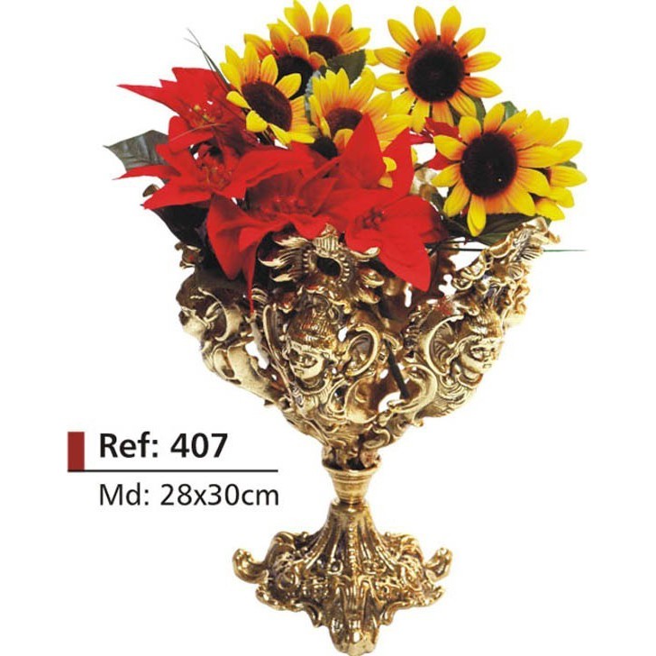 Floreira Cachepot Champanheira Em Bronze  Escultura Festas