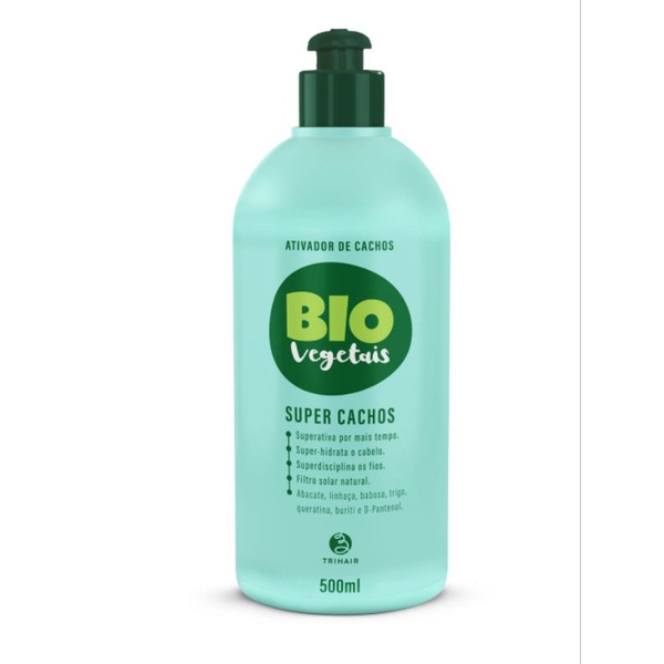 kit Gel Modelador +ativador de cachos super cachos biovegetais