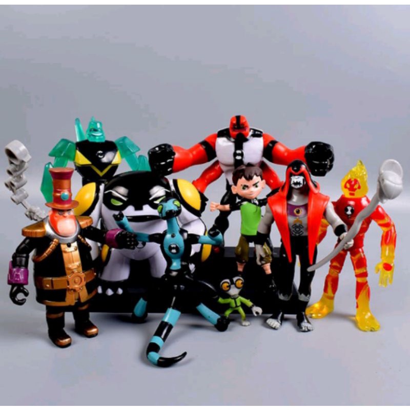 Boneco Ben 10 Articulado Personagens Infantis Ben 10 Boneco Alien 4 Braços XLR8 Chama Bala de canhão