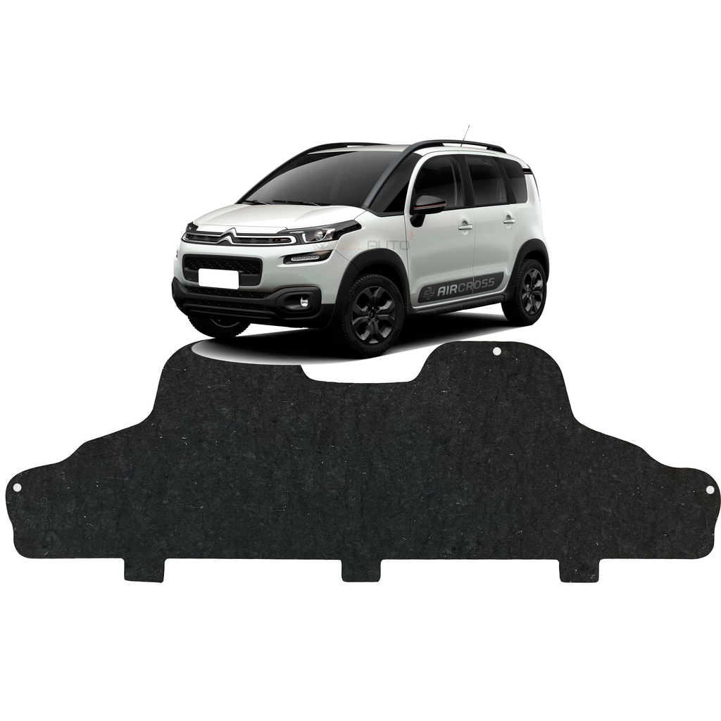 Manta Forro de Capô Citroën C3 Picasso Aircross 2016 2017 2018 2019 2020 Presilhas Adesiva - Spare Parts and Accessories for Vehicles