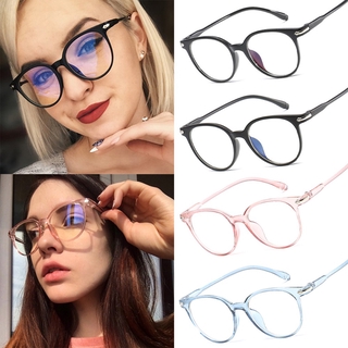 ( 39jy.br ) Armação De óculos Redondo Feminino Oculos Unissex Retrô Com Lente Transparente