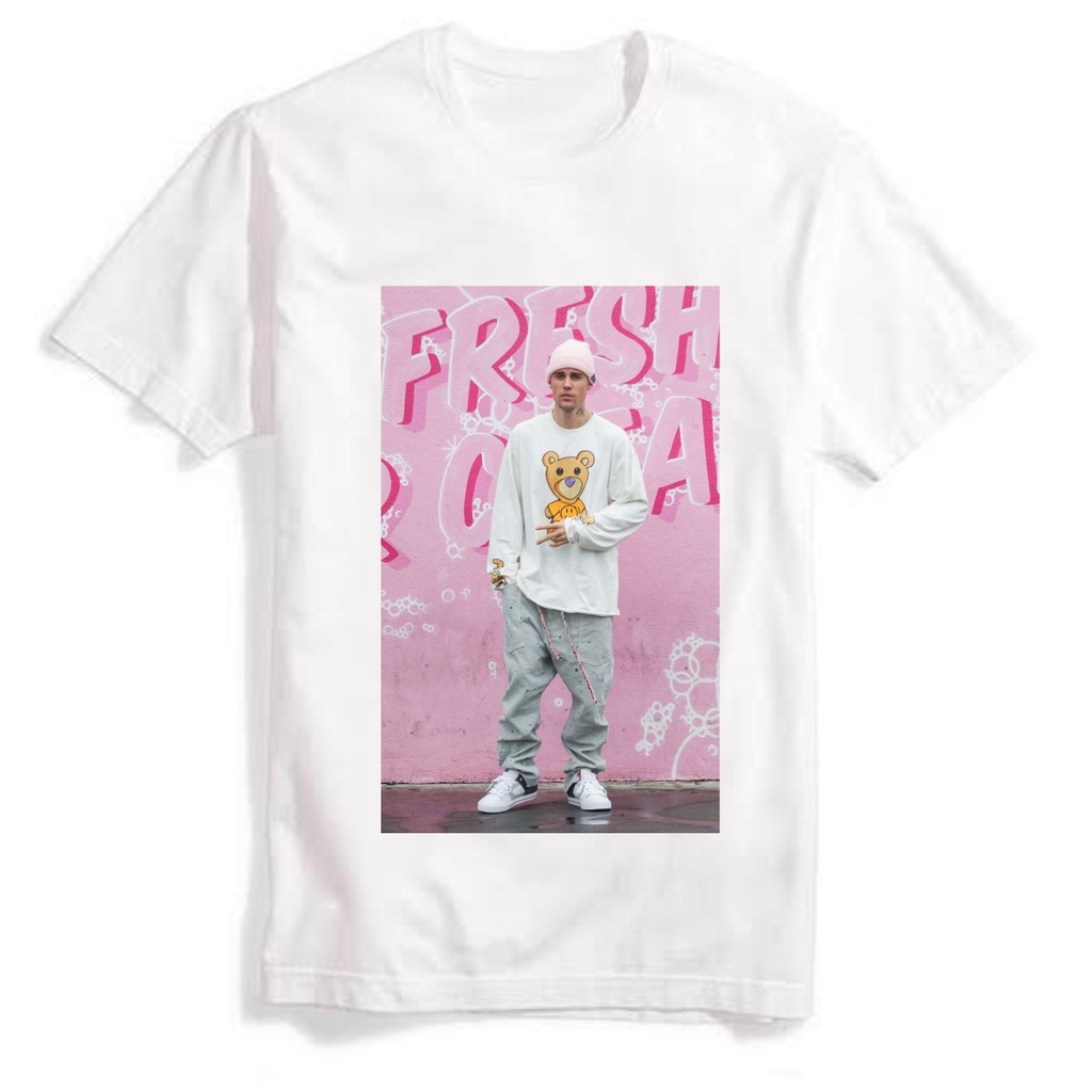 Camiseta Unisex 100% Poliéster Drew House Justin Bieber Justin Bieber tatua Purpose