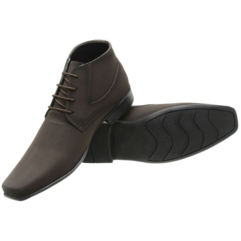 sapato social masculino estilo bota