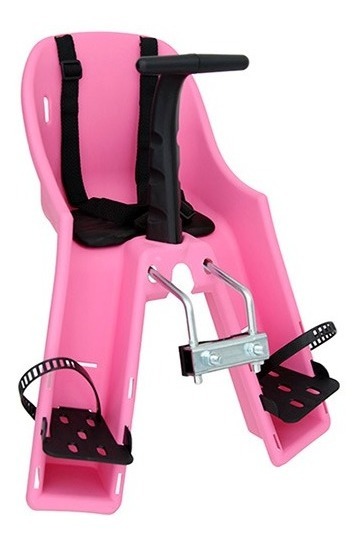 Cadeirinha Ciclismo Crianca Bicicleta Dianteira Baby Bike Rosa - Kalf