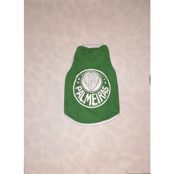 Roupa Pet Time Palmeiras Tecido Malha Pv